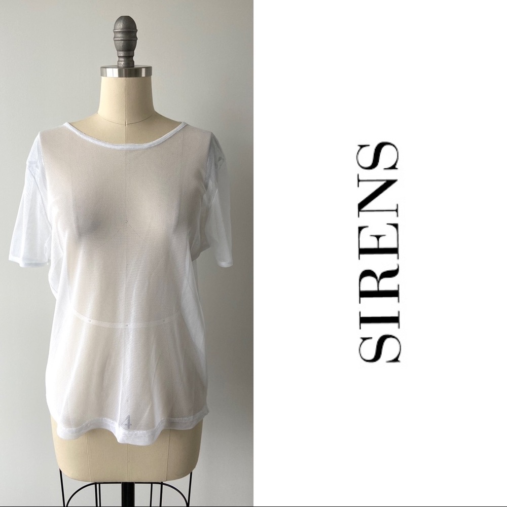 ⭐️ ADD ON ⭐️ White Mesh T-Shirt